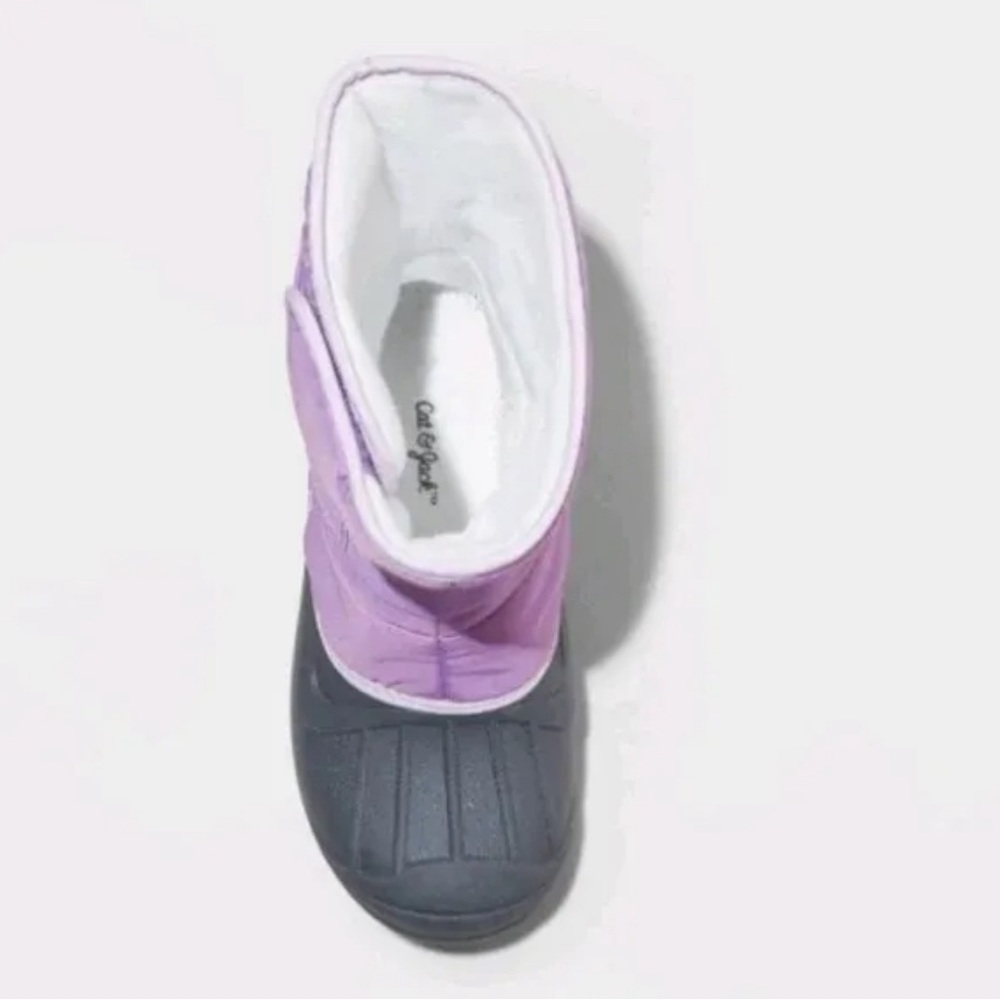 Girl's Asher Winter Boots - Cat & Jack Purple Size 4 - Picture 3 of 4